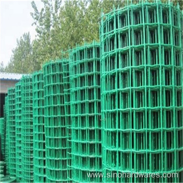 4" X 2" Pvc Coated Welded Wire Mesh / Green Pvc Coated Holland Wire Mesh Fence